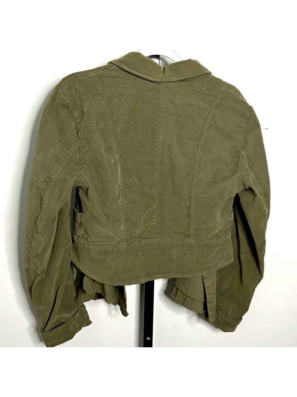Free People Army Green Corduroy Heritage Jacket with Vest Size M-like new - Picture 6 of 15